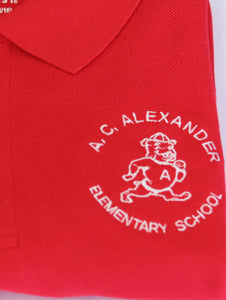 A.C. Alexander Elementary Polo Adult Red Gildan