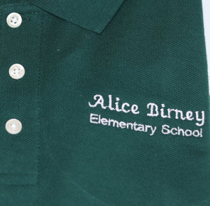 Alice Birney Elementary Polo Adult Green Gildan