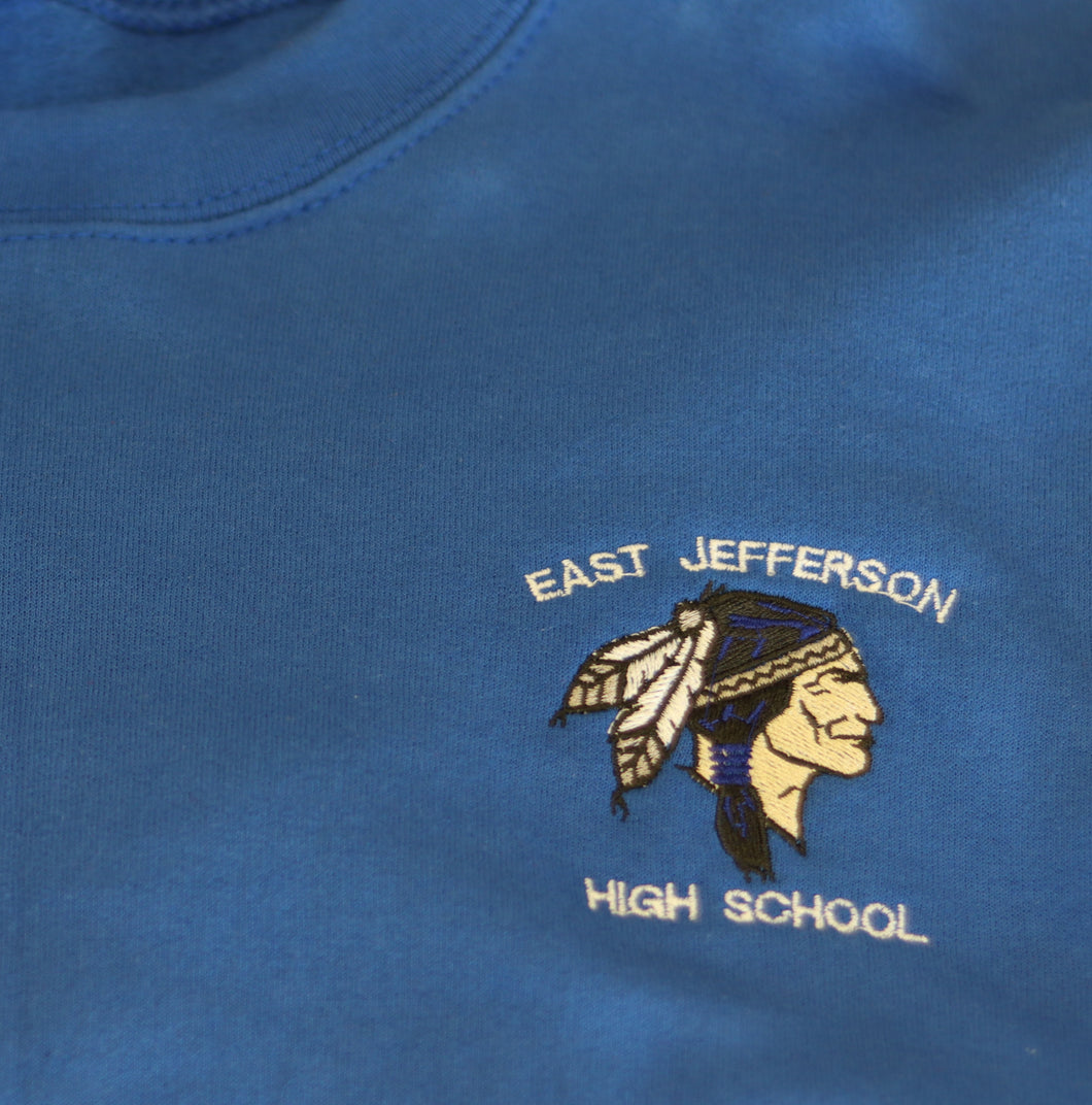 East Jefferson High Pullover Adult Blue Gildan