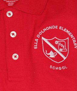 Ella Dolhonde Elementary Polo Youth Red Gildan