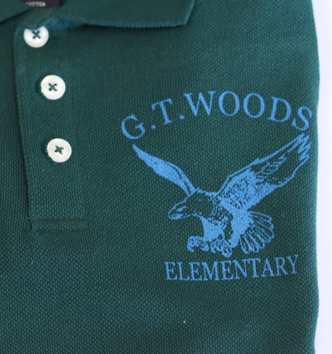 G.T. Woods Elementary Polo Youth Green French Toast