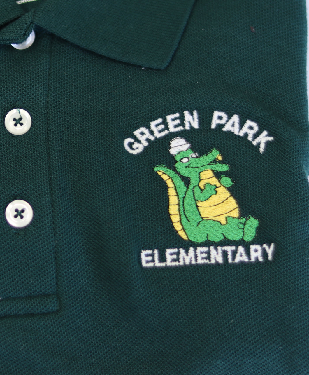 Green Park Elementary Long Sleeve Polo Youth Green French Toast