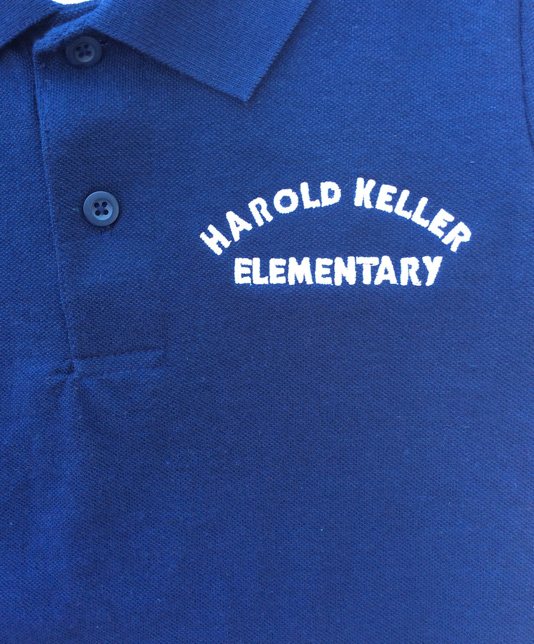 Harold Keller Elementary Polo Youth Navy French Toast