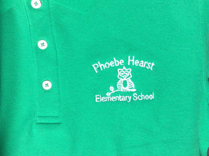 Phoebe Hearst Elementary Polo Youth Green French Toast