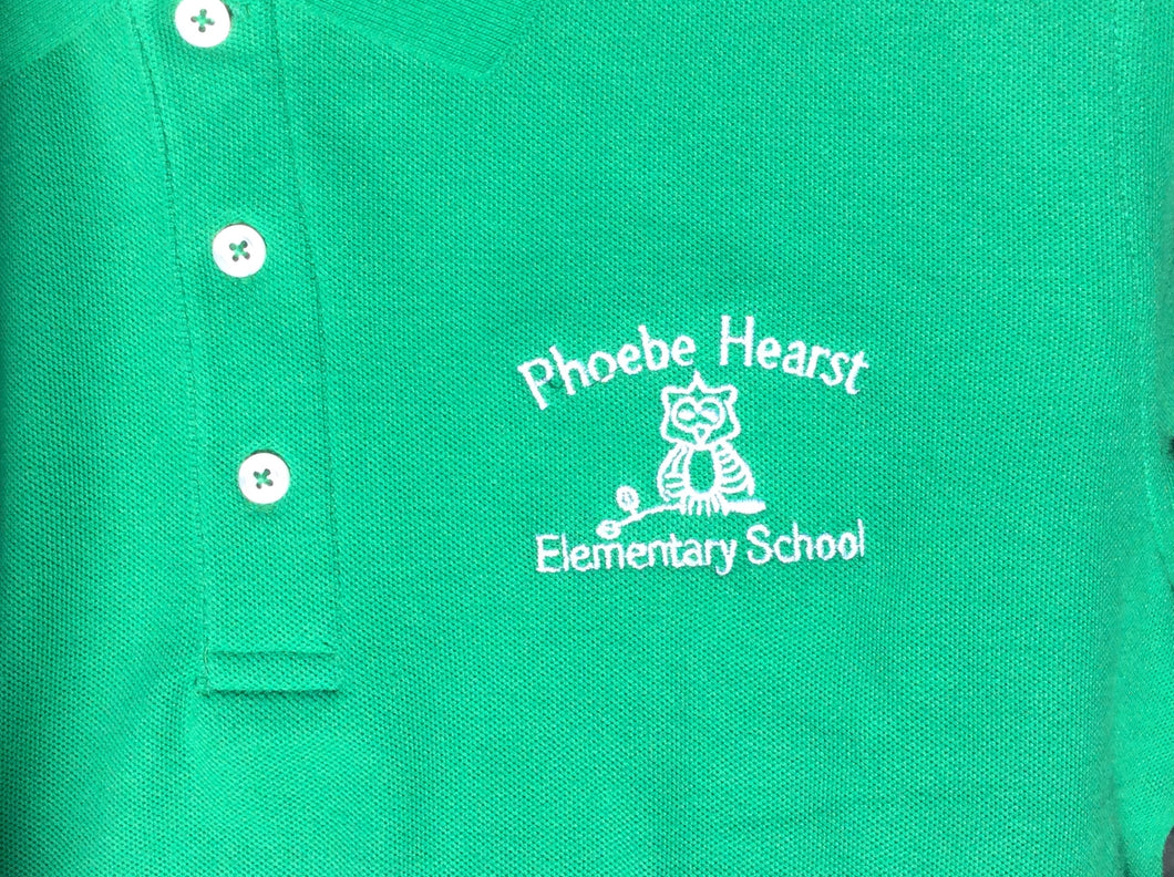 Phoebe Hearst Elementary Polo Youth Green French Toast