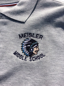 Meisler Middle Polo Youth Gray French Toast