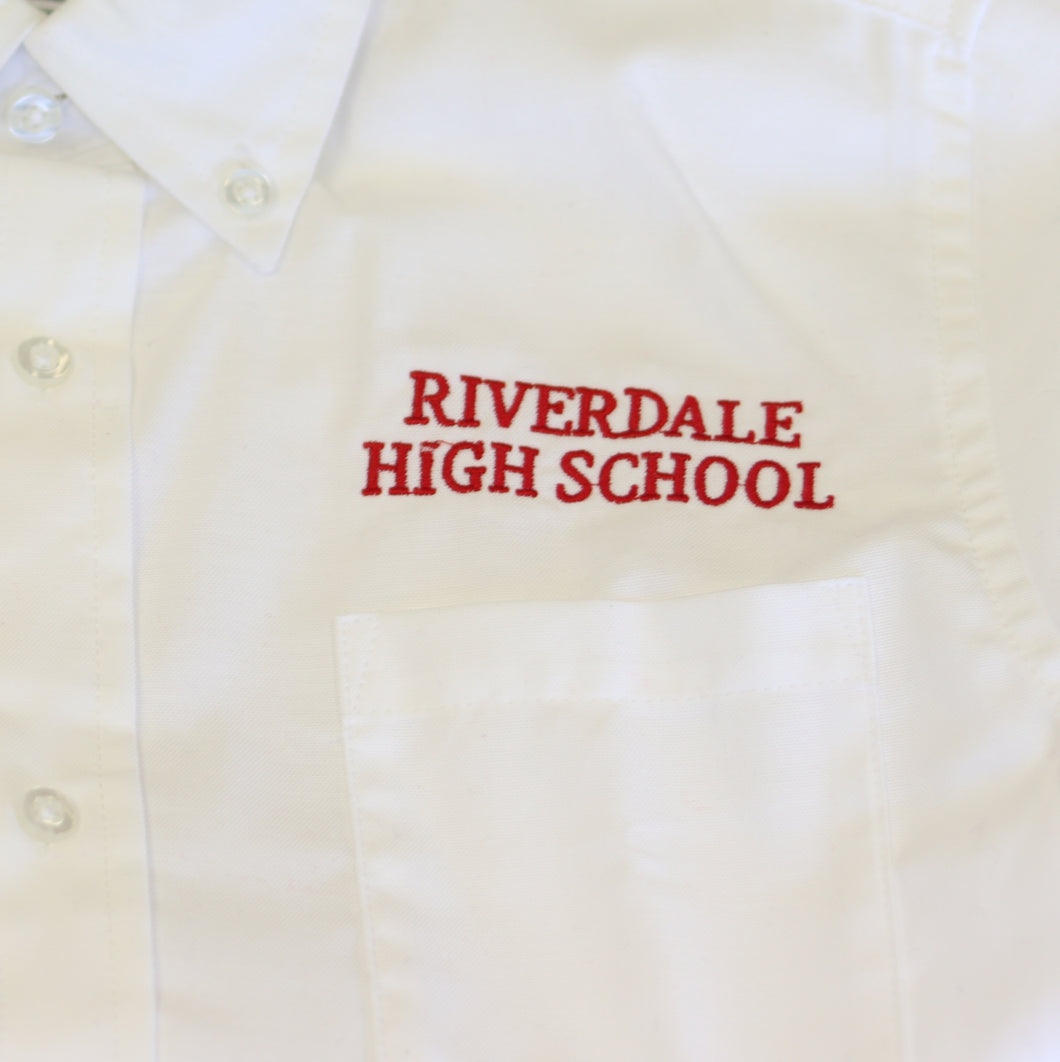 Riverdale High Oxford-half sleeve Adult White Lee