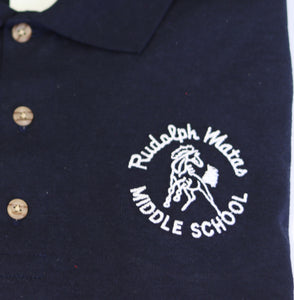 Rudolph Matas Elementary Polo Youth Navy Gildan