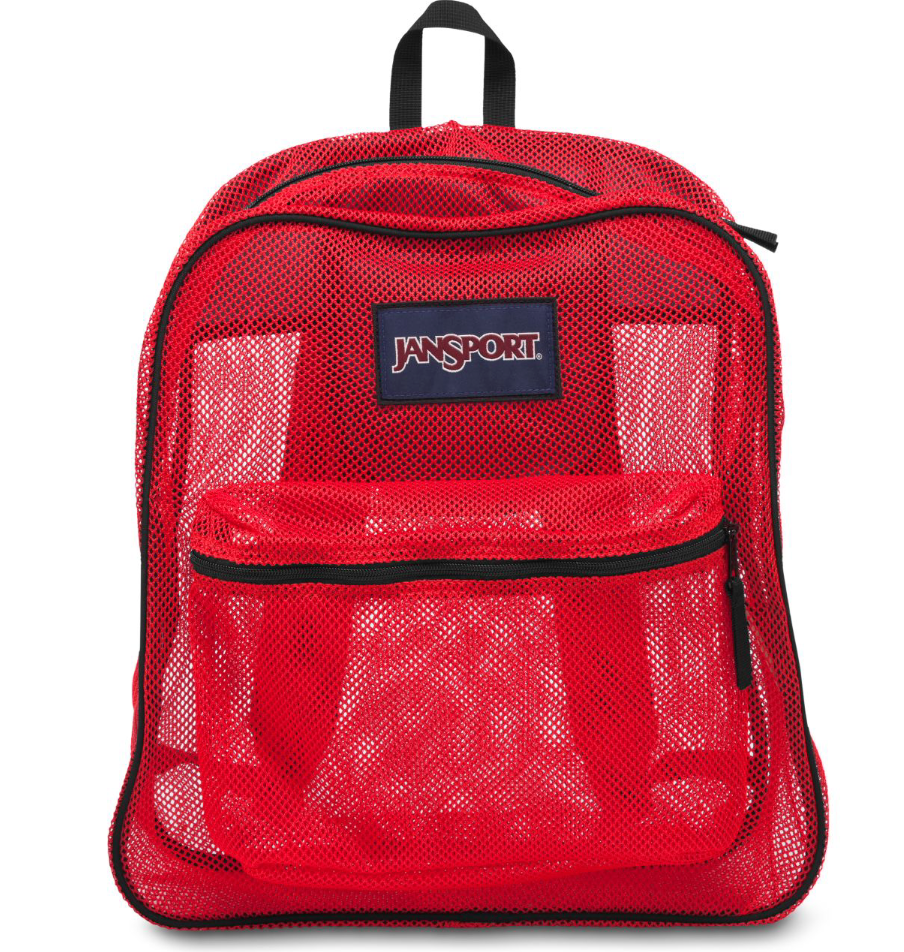 Jansport Mesh Backpack (Red)