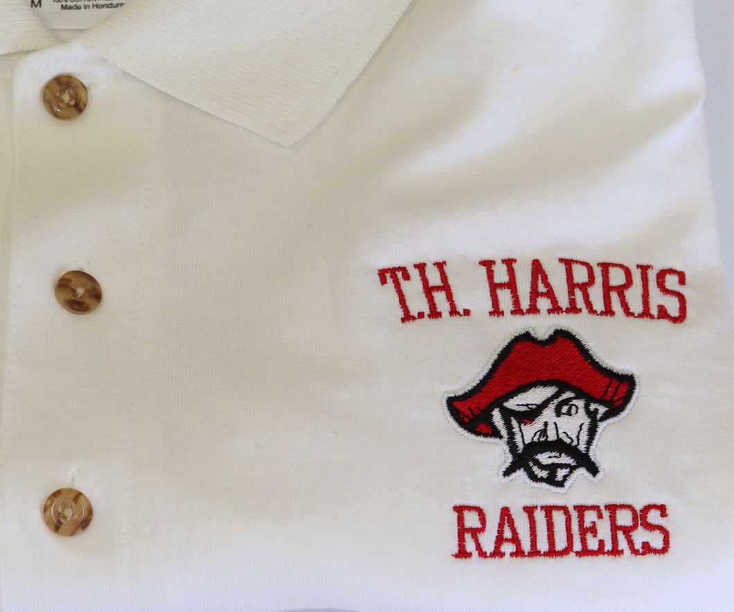 T.H. Harris Middle Polo Adult White Gildan