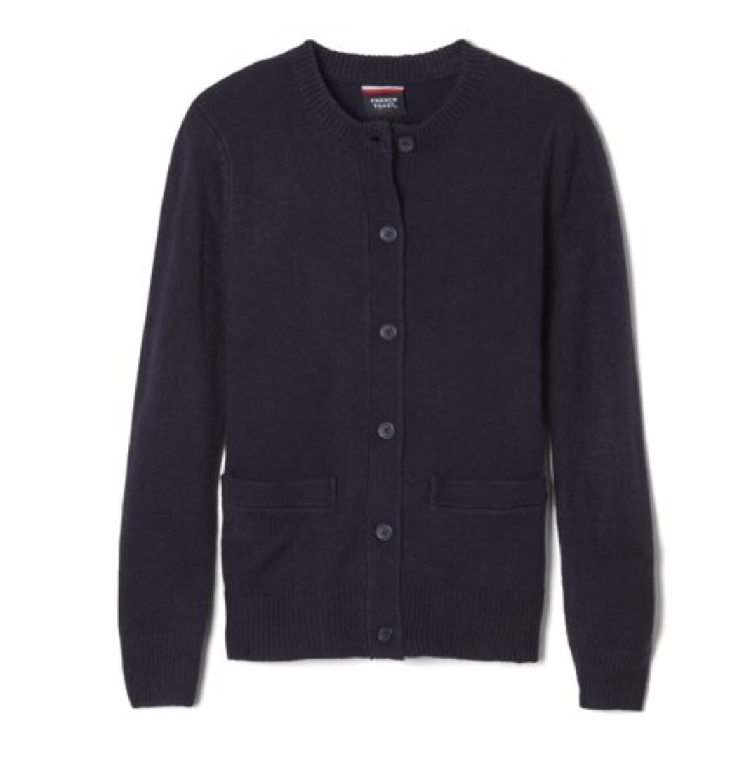 ISGNO Cardigan Girl (Crew Neck) Navy